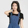 Skirts Vintage Sweet Preppy Style Womens Takedown Braces Mini Denim Skirt Ladies Girls A-line Suspender