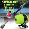 Accessories Sougayilang New 4+1bb 4.3:1 Gear Ratio Fishing Reel and 1.5m Telescopic Pole Casting Fishing Rod for Children Fishing Tackle