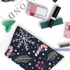 Kosmetische Taschen Urlaub mit Weihnachtsbonbons Trapezoidal tragbarer Make -up Daily Storage Bag Hülle für Reisetilmschmuck Schmuck