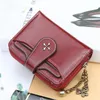 Portefeuilles et sacs à main Pu Leather Money Sac féminin à bandoulière Short Hasp Small Coin Card Carte Blue Red Clutch New Women Wallet G61N #