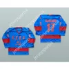 Custom VALERI KHARLAMOV 17 CCCP BLUE HOCKEY JERSEY NEW Top Ed S-M-L-XL-XXL-3XL-4XL-5XL-6XL