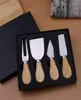 30sets Wooden Handle Cheese Tools Set Cheese Knife Cutter Cooking Tools In Black Box2424434
