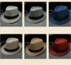 Jazzhut Panamaische Top -Hüte Baumwollwäsche Britische Sonnenhut für Männer Frauen Sommer Trilby Fedora Caps Panama Beach Street Cap Geizschneider BJ