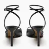 Сандалии ZAR Europe USA 2024 Продукт одна линия сексуальная сексуальная женская туфли Black Lacquer Leather Style High Heel