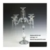 Candele portata a mano 5 Arms Porta in cristallo Cangoli Candelabra Centrotavola Droping Delivery Home Garden DHVB1