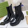 Stivali di neve Designer a doppia lettere di alta qualità Italia Brand Women Fashion Stipt Martin impermeabile Sfini Martin in pelle di lusso Anti Slip stivali invernali