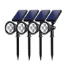 Upgraded Solar Lights 2-in-1 Waterproof Outdoor Landscape Lighting Spotlight Wall Light Auto On Off for Yard Garden Driveway Pathw2986