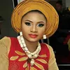 귀걸이 목걸이 최신 보석 세트 산호 구슬 나이지리아 아프리카 웨딩 흰색 여성 신부 CNR802245W