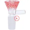 Latest Smoking 14MM 18MM Male Joint Colorful Speckled Thick Glass Replacement Bowl Herb Tobacco Oil Filter WaterPipe Bong Hookah DownStem Holder DHL