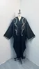 Etnische kleding Dubai Abaya Kaftan Collage geborduurd losse vest trend moslimjurk vrouwen batwing mouw Middle East Robe Caftan