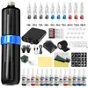 Machine Professional Tattoo Hine Kits Tattoo Rotary Pen Set with Power Supply Tattoo Cartridges Needles Tattoo Supplies Body Art