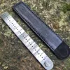 Outils EDC Titanium Alloy Ultralight Metric Ruler Mesure Mesure Dessin Ruler Math Outdoor Portable Multifonctional Tools