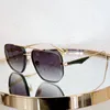 THE MONEY Sunglasses 2024 Season New Mens Fashion Brand Metal Pilot Blue Frame Travel Outdoor Style Money Sunglasses with Box