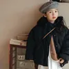 Down Coat Chińska i koreańska kurtka dla jesiennej zimowej białej kaczki z kapturem chłopców dziewczyny luźne top