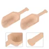 Ensembles de vaisselle 2 pcs sels de bain Spoon Mini cuillères pour desserts Scooper Wood Milk Powder Scoops