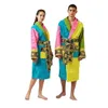 Temel gündelik elbiseler erkek lüks klasik pamuklu bornalı erkek ve kadın marka pijama kimono sıcak banyo cüppeleri ev giyme unisex yarasa dhp0x