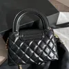 Sac à épaule de créateur pour femmes sac crossbody cc cc en métal en cuir en cuir en cuir femme luxe épaule noire miroir de qualité sac de qualité classique sac de haute qualité