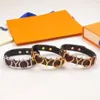 Designerin Frauen Männer Armbänder Paar Schmuck Liebesbrief Rose Gold Armband Einfache Armreifen Charm Gift2961