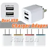 Universal Home Dual USB Chargers EU US Plug 2 Ports Зарядка AC Power Complece Adapter зарядное устройство для Samsung Galaxy S20 S10 S5923008