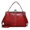 الأكياس المسائية Women Handbag Brand Messenger Europe Style Retro Pu Leather Counter Bag Fashion