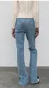 Jeans pour femmes de haute qualité Femmes Spring and Automne All-Match Side Slit Pantalon Straight Bootcut pantalon