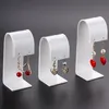 Uppsättning av 3st akrylsmycken örhängen Holder Stand Display Organizer Shelf Shel Buttop Showcase Jewelery Ear Studs Show Rack M250L