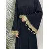 Ubranie etniczne Masno -Muzułmańskie kobiety Złote cekiny Maxi Dress Eid Ramadan Islamski Marokain Jalabiya Dubai Turcja Kaftan Abaya