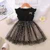 Mädchenkleider Mädchen Prinzessin Kleid Tutu flauschiger elegantes Kleid für Mädchen Hochzeitskleid Kindergeburtstagsfeier Kleid Kleinkind Baby Mädchen Kleidung 2-6tl231222