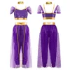 Stage Wear Kids Girls Belly Dance Set di costumi di danza Halloween Arabian Principessa Cosplay Botoduit Body Simpla