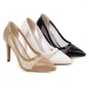 Dress Shoes Black High Heel Women Pointed Toe ondiepe slip-on dames stiletto banket moderne single