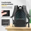 Buitenzakken Hoge kwaliteit USB -oplaadbedrijf PU Covered School Tassen voor reisnotitieboekjes Backpacks Waterdicht 16,5 inch laptop BAGL231222