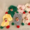 Eşarplar Çocuk Eşarp Kış Kış Sıcak Bebek Peluş Boyun Kalınlaştırılmış Erkek ve Kızların Rüzgar Taşınması Sevimli Noel Geyiği Eşarp