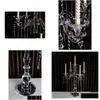 Bandlers faits à la main 5arms Crystal Habandage Manufacture Candelabra Centres de table Drop Livraison Home Garden DHVB1