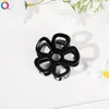 Big Hollow-Out Flower Ribbon Hair Claws Clips Women Girls Sweet Colorful Matte Crab Hair Barrettes Klämmor Hårtillbehör C467