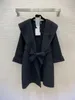 1217 XL 2024 Milan Runway Coat Spring Märke samma stil kappa lapel hals högkvalitativ långärmad kvinnor kläder weinishg23111196