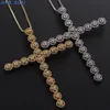 MHS Sun Big Cross Fashion Chain Collece Mosaic Zircon Pendants Ожерелье роскошные женщины девочки Cz Jewelry Gold Silver Color323a