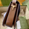 Original leather new family seat buckle saddle printed small square tofu bag Single Shoulder Messenger Bag 80% off outlets slae