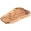 Schalen Holz Servierplatte Brot Tablett Fruchtplatte Sandwich Schüssel Teigboden Salat Käseschmuck