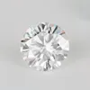 証明書テストポジティブIJカラーラウンドブリリアントカット1CT 6 5mm VVS Clarity Lab Grown Moissanite Diamond for Earring1272a