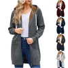 Vestes pour femmes automne et hiver couleur solide de couleur pour femmes mode flanelle décontractée en laine de veste robes de veste