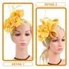 Bandanas Tea Party Hat Mariage Prom Bandband Clip Hair Clip Fascinator for Women