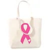 Einkaufstaschen Oktober Pink Brustkrebsbewusstsein Leinwand Tasche große Hand für Frauen Damen Handtaschendruckkapazität Kapazität