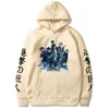 Attaque d'anime sur Titan Sweat à capuche Finale de la saison Levi Ackerman Eren Yeager Sweatshirt graphique Unisexe Loose HARUKU PLATOVER STREETWEAR