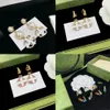 Fashion Vintage Pearl Circle Studs Серьги Ring G Series Gold Hoop Серьги для женщин -дизайнерских ювелирных ювелирных изделий любителей свадьбы Взаимодействие с коробкой