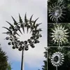 Solarlampen 2021 Einzigartige und magische Metallwindmühle im Freien dynamische Spinner Windkraftfänger exotische Hof Terrasse Rasengarten Deco2339