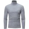 Turtleneck a colori solidi da uomo 2023 per la manica di base della manica a base di base per la manica a base di base per settori a base di base per maschi