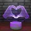 LED Acrylbett Custom 3D kleine Nachtlichter lieben Herzhanddekorationen Geschenk für Babyzimmerlichter USB LED KINDER LAMP220J