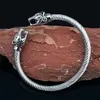 Bracciale di lupo in acciaio inossidabile Bracciale di gioielli Viking Accessori di moda VIKING BRACCHETTO CUFFAGGI SUGGERIMENTO MASCHIO 243G