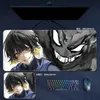 Restos Anime Blue Lock Game Large Mouse Pads Lsagi Yoichi Meguru Rin Mousepad Laptop Laptop Pad PC Acessórios para jogos