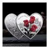 Arts And Crafts Heart-Shaped Rose Valentines Day Gift Metal Commemorative Coins 52 Languages I Love You Medal Challenge Coin Wly935 Dheft